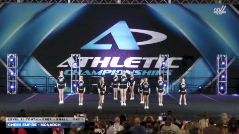 Cheer Empire - Monarch [2026 L1.1 Youth - PREP - Small DAY 1] 2026 Athletic Championships Nationals & Dance Grand Nationals