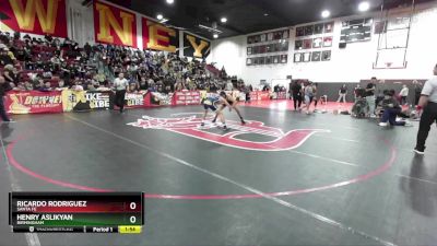 120 lbs 1st Place Match - Henry Aslikyan, Birmingham vs Ricardo Rodriguez, Santa Fe