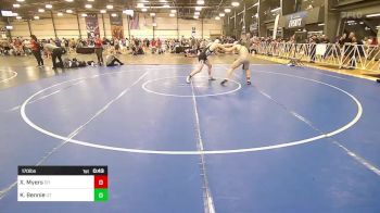 170 lbs Consi Of 16 #2 - Xander Myers, OH vs Kaden Bennie, UT