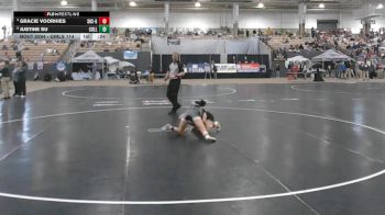 Girls 114 lbs Cons. Semi - Justine Su, Collierville High School Girls vs Gracie Voorhies, Seymour High School Girls