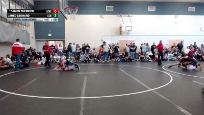 100-106 lbs Cons. Sub-semis - Damen Therrien, Bonners Ferry Wrestling Club vs Jared Leonard, Cougar Club Wrestling