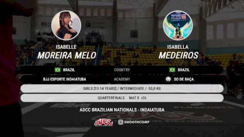 Isabella Medeiros vs Isabelle Moreira Melo 2025 ADCC Brazilian Nationals