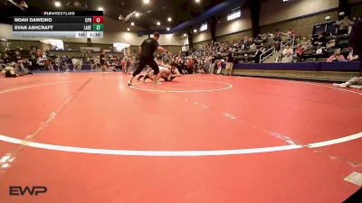 150 lbs Consi Of 4 - Noah Dawejko, Panther Youth Wrestling vs Evan Ashcraft, Lakeside Hot Springs AR