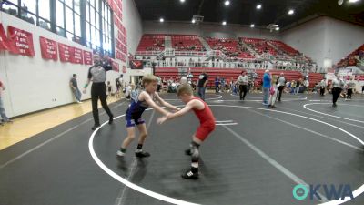 52 lbs Consi Of 4 - Noel Reagan, Standfast vs Huxley Kelton, Harrah Little League Wrestling