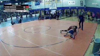 157 lbs Champ. Round 1 - Rowen Kerbrat, Legacy vs Ayden Morales, Bonanza