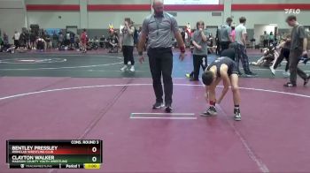 90 lbs Cons. Round 3 - Clayton Walker, Madison County Youth Wrestling vs Bentley Pressley, Ironclad Wrestling Club