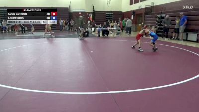 65.6-71.8 lbs Champ. Round 3 - Kobe Gordon, Jesup Mat Club vs Asher King, Sebolt Wrestling Academy