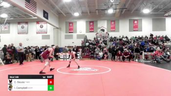 120 lbs Consi Of 8 #2 - Colton Seuss, Timberlane vs Ian Campbell, Goffstown