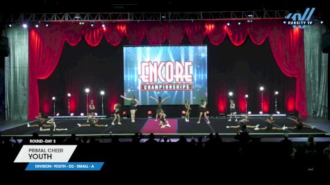 Primal Cheer - Youth [2023 L1 Youth - D2 - Small - A Day 3] 2023 Encore Grand Nationals