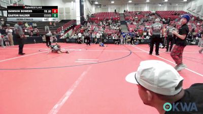 52-55 lbs Semifinal - Dawson Bowers, Jacket Wrestling Club vs Easton Nalder, Skiatook Youth Wrestling