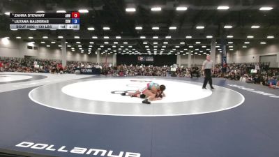 130 lbs Semis - Zahra Stewart, Animal House Wrestling vs Lilyana Balderas, Surfside X Wrestling