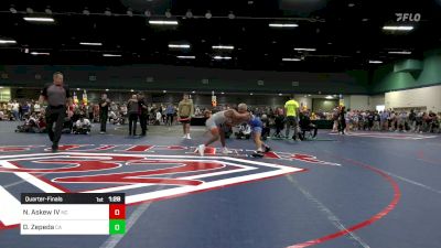 144 lbs Quarterfinal - Nathaniel Askew IV, NC vs Daniel Zepeda, CA