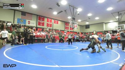 215 lbs Semifinal - Yahir Ruiz, Rogers High School Boys vs Kyron Cope, Muskogee