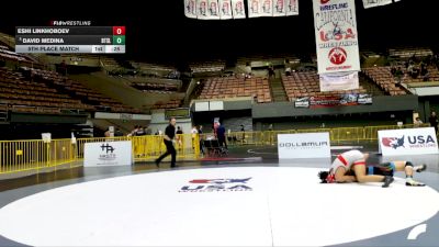 Junior Boys - 150 lbs 5th Place Match - Eshi Linkhoboev vs David Medina, Beat The Streets - Los Angeles