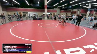 175 lbs 2nd Place Match - Torrance Adkins, NB Elite Wrestling Club vs Matteo Nikolov, McChesney Grappling Academy