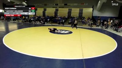 149 lbs Quarterfinal - Josh Carman, Mount Union vs Anthony Orlandini, St. Vincent College