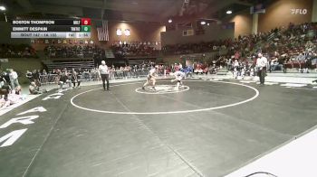 1A 132 lbs 1st Place Match - Emmitt Despain, Tintic vs Boston Thompson, Milford