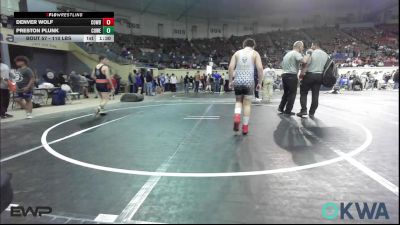 110 lbs Semifinal - Preston Plunk, Coweta Tiger Wrestling vs Denver Wolf, Cowboy Wrestling Club