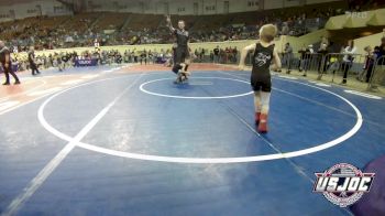 43 lbs Quarterfinal - Hudson Lemaire, Boneyard Wrestling Academy vs Camden Holden, Ponca City Wildcat Wrestling