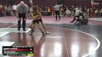 PW-11 lbs Semifinal - Bryson Dulin, VS Vikings Wrestling Club vs Emmett Schmitz, KWC