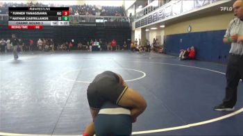165 lbs Champ. Round 3 - Turner Yanagisawa, Rio Hondo College vs Nathan Castellanos, Cerritos College