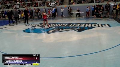 73 lbs Quarterfinal - Madison Kuebler, Soldotna Whalers Wrestling Club vs Harley Dobbs, Interior Grappling Academy