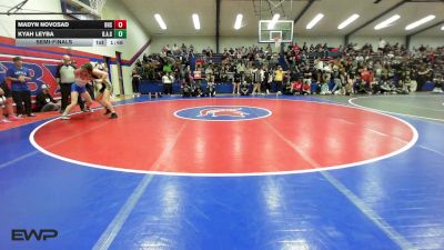 135 lbs Semifinal - Madyn Novosad, Bixby Girls HS vs Kyah Leyba, Broken Arrow Girls