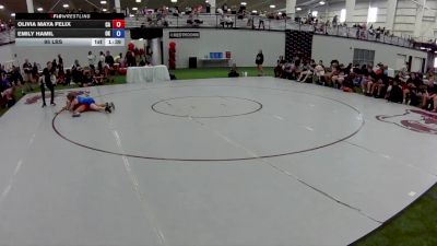 95 lbs Olivia Maya Felix, California vs Emily Hamil, Oklahoma