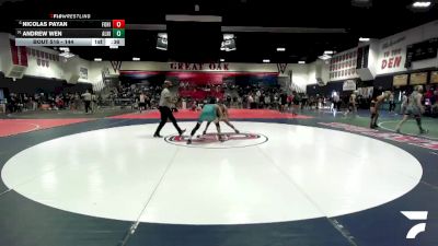 144 lbs Cons. Round 4 - Andrew Wen, Aliso Niguel vs Nicolas Payan, Foothill (Santa Ana)