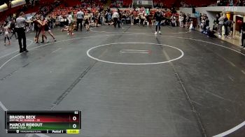 92 lbs Round 5 (8 Team) - Braden Beck, Empyre WC Maroon vs Marcus Rideout, Xtreme Team