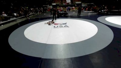 43 lbs 3rd Place Match - Daniel Rojo, Los Bandidos Wrestling Club vs Hazel Grimley, California Grapplers