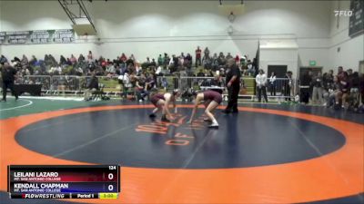 124 lbs Quarterfinal - Leilani Lazaro, Mt. San Antonio College vs Kendall Chapman, Mt. San Antonio College