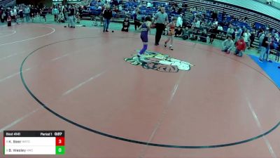 14U Boys - 92 lbs Champ. Round 2 - Kley Beer, Warrior Regional Training Center vs Brian Wesley, Hobart Wrestling Club