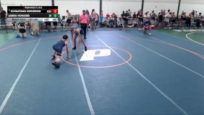 137-140 lbs Cons. Round 2 - Johnathan Kirkbride, Shelbyville Wrestling Rams vs James Howard, STL Warrior