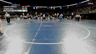 110 lbs Round Of 32 - Naryiah Carnahan, Valley vs Kyleigh Ficks, Milton