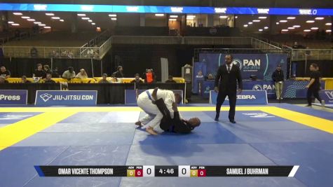 Samuel J Buhrman vs Omar Vicente Thompson 2026 Pan Jiu Jitsu IBJJF Championship