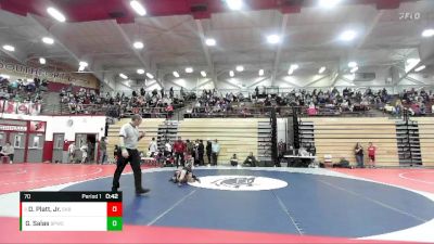 70 lbs Cons. Round 2 - Darrius Platt, Jr., Urbana Tigers Wrestling Club vs Giovanni Salas, Bulldog Premier Wrestling Club