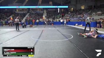 130 lbs Quarterfinal - Mikyah Cain, Oakley vs Elaina Twitty, Junction City