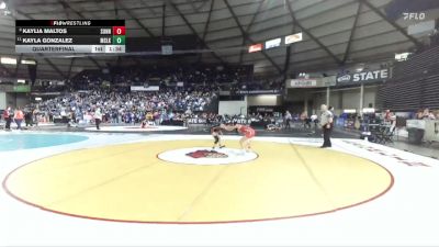 Girls 4A 100 lbs Quarterfinal - Kaylia Maltos, Sunnyside (Girls) vs Kayla Gonzalez, Moses Lake (Girls)