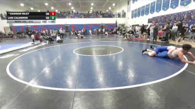 215 lbs Cons. Round 4 - Dawson Riley, Coeur D Alene vs Luis Calderon, Coeur D Alene