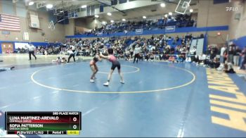 100lbs 3rd Place Match - Luna Martinez-Arevalo, Centralia (Girls) vs Sofia Patterson, Lincoln (Girls)