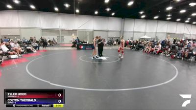 145 lbs Round 1 (8 Team) - Tyler Hood, Virginia vs Colton Theobald, Utah