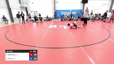 89 kg 5th Place - Dean Bechtold, Steller Trained EMBO vs Carson Crace, Michigan Grapplers