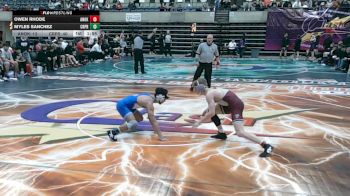 139 lbs Quarterfinals (8 Team) - Myles Sanchez, Creighton Prep, NE vs Owen Rhode, Anoka, MN