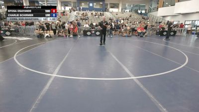 175 lbs Cons. Sub-quarters - Efosa Osayande, Titan Mercury Wrestling Club vs Charlie Schirmer, Live Oak Wrestling Club SC