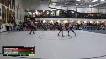 165 lbs Champ. Round 1 - Patrick McGraw, John Carroll University vs Calvin Huggler, Alma College