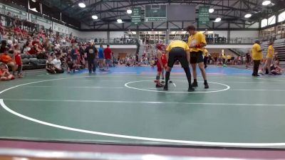 50-55 lbs Champ. Round 1 - Jack DeGroot, Sauk Valley Wrestling Club vs Mackson Talley, The Compound