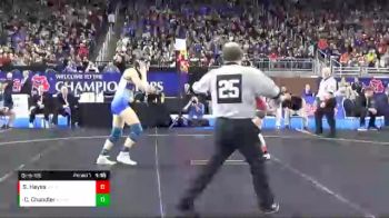 Girls-135 lbs 1st Place Match - Caylynn Chandler, Birch Run HS vs Serenity Hayes, Whittemore-Prescott HS