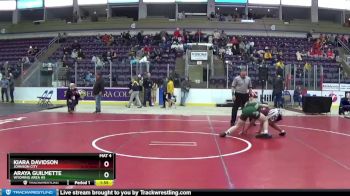 138 lbs Semifinal - Araya Guilmette, Wyoming Area Hs vs Kiara Davidson, Johnson City