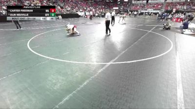 D1-138 lbs Cons. Round 2 - Olin Neuville, De Pere vs Carter Freeman, Wisconsin Rapids Lincoln